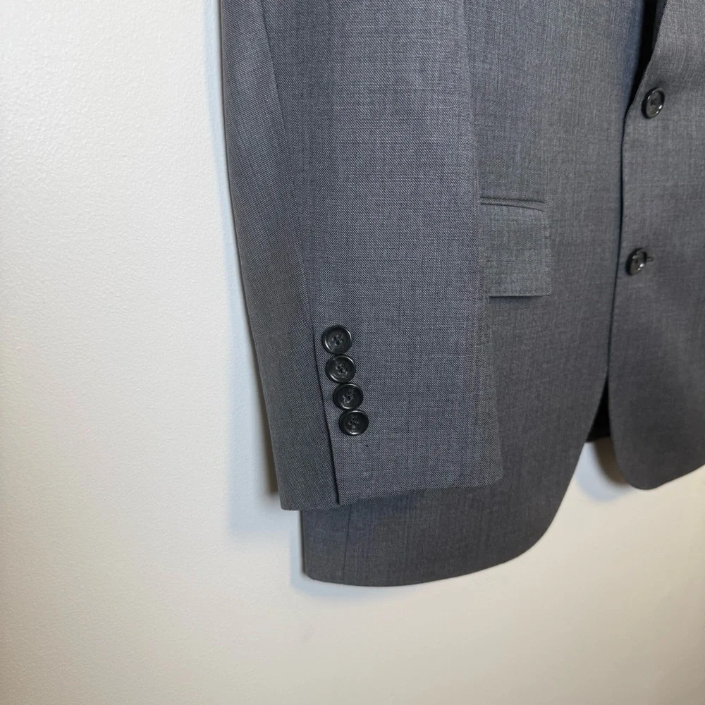 J.Crew Ludlow Tollegno 1900 Dark Gray Italian‎ Wool Suit Jacket Size 40R NWT